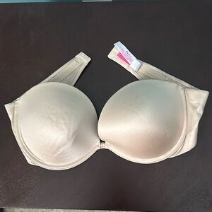 VS Pink Strapless Heartbreaker Bra